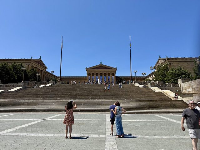The Philadelphia Museum of Art and its famous Rocky Steps